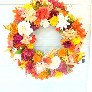 Fall Floral wreath, Fall wreath
