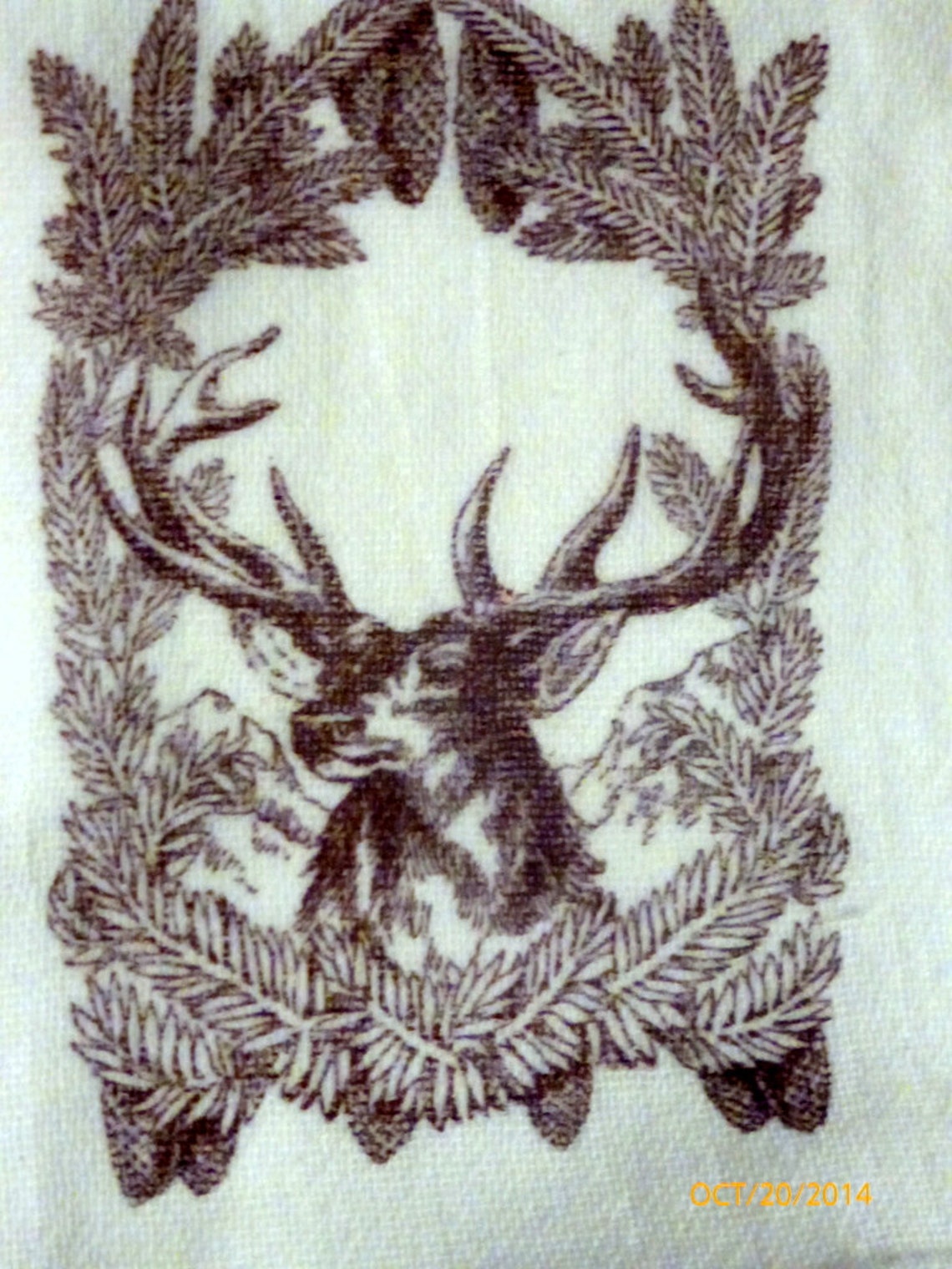 Christmas Towel Deer Towel Tea Towel Flour Sack Towel Etsy