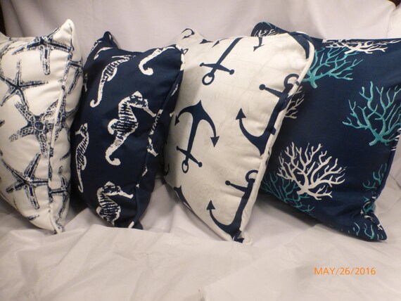 Outdoor Nautical Pillow Covers Premier Prints Indoor Outdoor Nautical Pillow Covers Premier, Nautical Print Outdoor Fabric