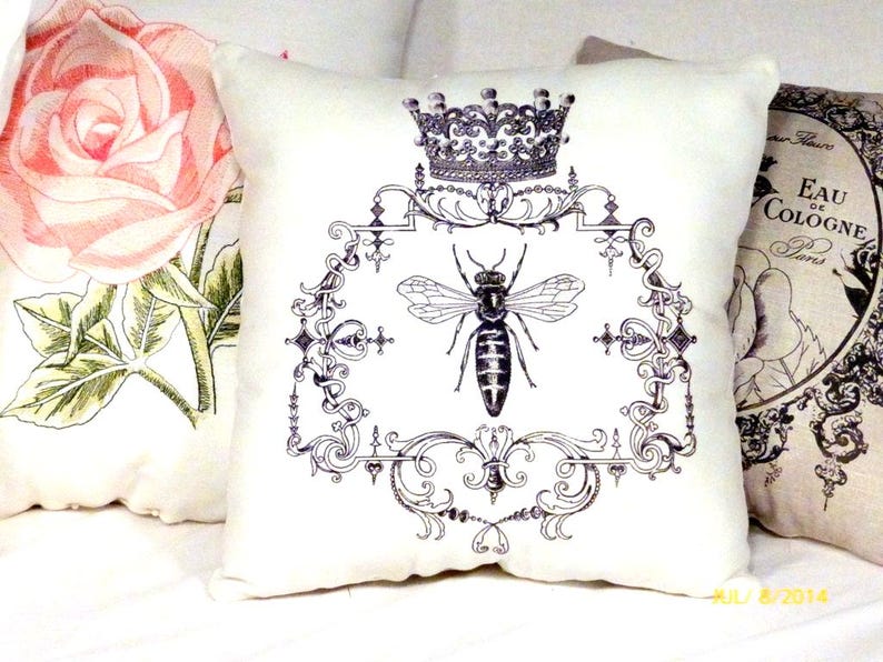 Queen Bee Kissen, Pariser Kissen, French Country Decor Bild 4