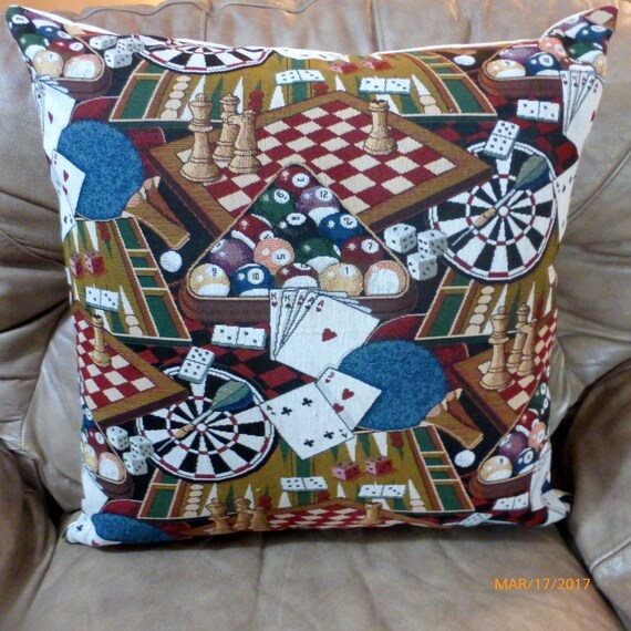 Game Room Pillow Cover Fathers Day Gift Extra Large Floor Etsy