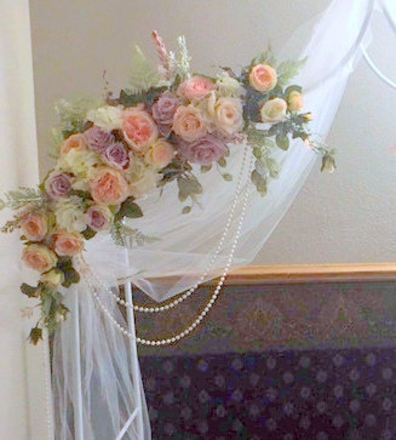 Wedding Corner Arch Set of 2 Arch Corner Swags rose Arbor Etsy