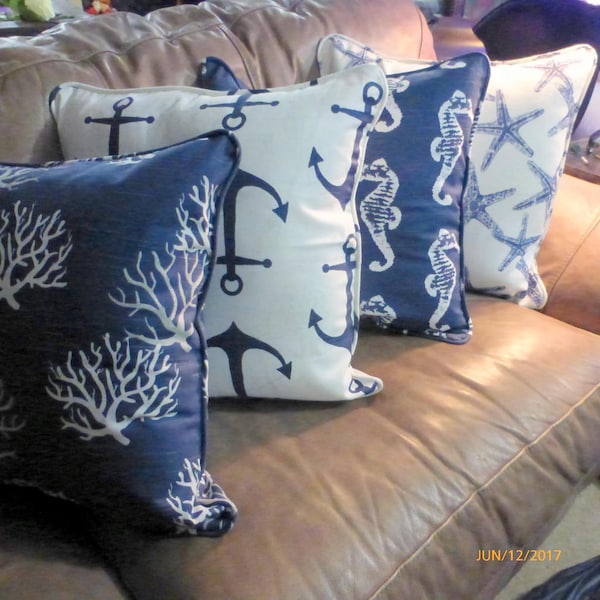 Nautical Pillow Etsy