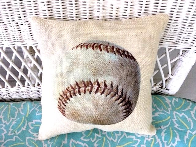 Baseball Pillow, sports pillows, Boys room decor,
