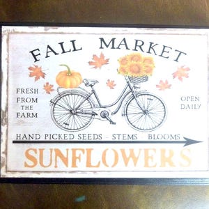 Fall Wood signs and shelf sitter, Farmhouse decor