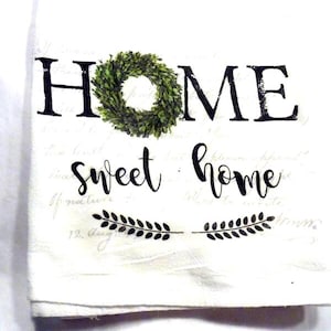 Farmhouse Decor, Flour Sack Towel, Kitchen towel, Hostess Gift, dish towel, 100% cotton. Wedding gift