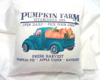 Fall Farmhouse pillow Cover, pumpkin pillow covers