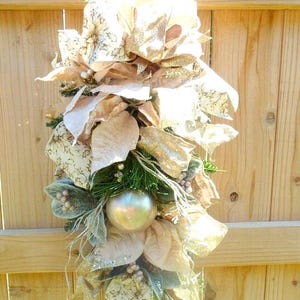 Champagner Türschmuck, Weihnachtstürschmuck