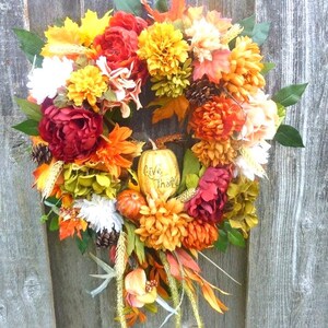 Fall floral wreath, Autumn wreaths