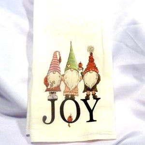 Gnome Christmas Towel, 100% Cotton flour sack towels