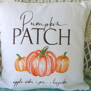 Pumpkin Patch pillow cover, Fall pumpkin pillows