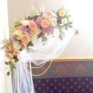 Wedding Archway flowers, Set of 2 Arch Corner Swags