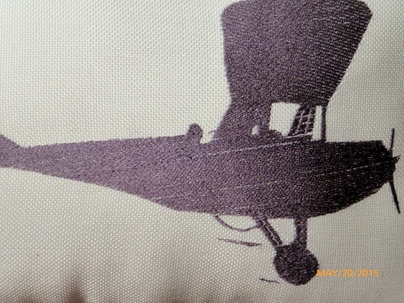 Vintage hot sale airplane pillow