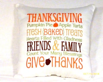 Thanksgiving Pillow, Autumn decor, Pillows for Fall