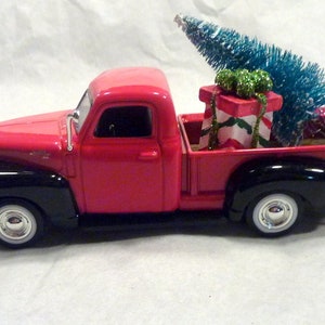 Decorazioni per camion in metallo rosso, Saldi del Black Friday - Decorazioni per camion pressofusi, Decorazioni natalizie per camion, Camion in metallo, Decorazioni per camion in stile fattoria