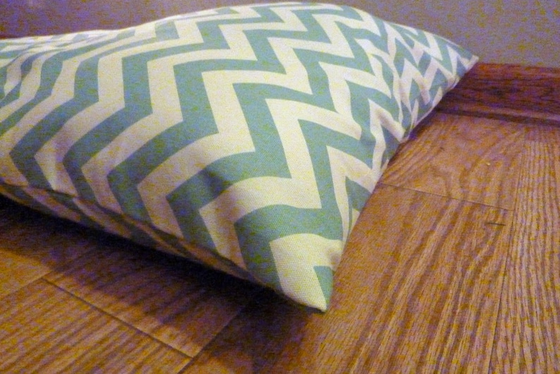 Chevron Dog Bed, Personalized Dog Bed Cover, Pet Bed Cover image 1