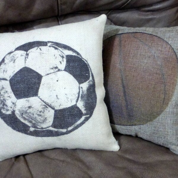 Soccer Pillow Etsy