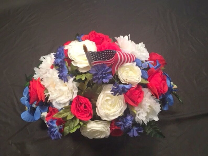 Memorial Day Flowers Memorial Flowers Cemetery Flowers Etsy