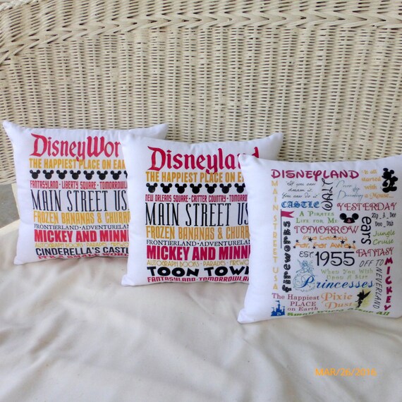 Disney Subway Art Pillow, Family Pillow, Disney World and Mickey Mouse  Pillows - Etsy