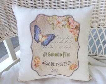 French themed accent pillow, Paris pillow, French Country decor