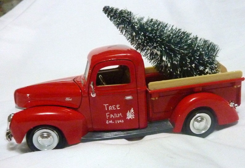 Farmhouse Truck 8 Inch Red Diecast Truck Vintage Ford Truck Etsy
