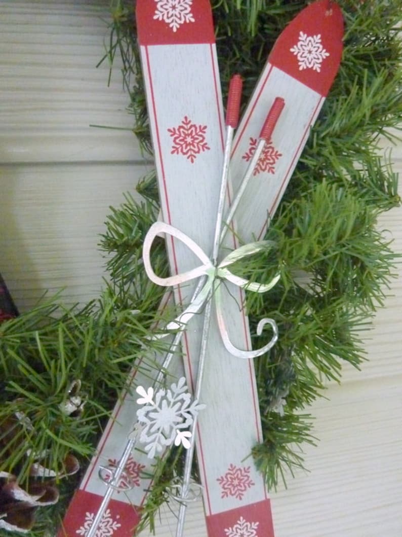 Christmas wreath Red and Black Buffalo plaid Christmas Wreath Christmas Decorations Farmhouse Christmas Decorations