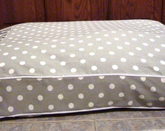 Personalized Dog Bed Cover With Gusseted Sides & Corded Edges