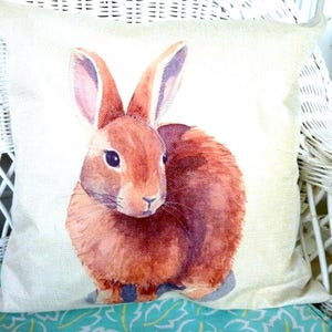 Bunny Pillow Cover, Nursery pillow cover, Easter pillows