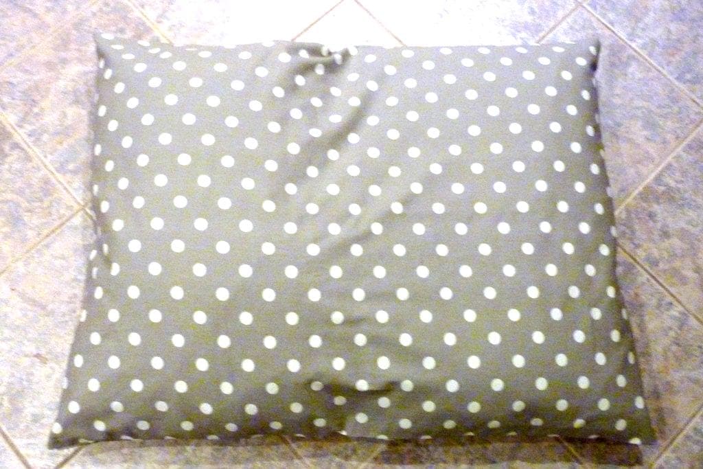 Personalized Polka Dot Dog Bed Cover Durable Cotton Twill, Machine Washable