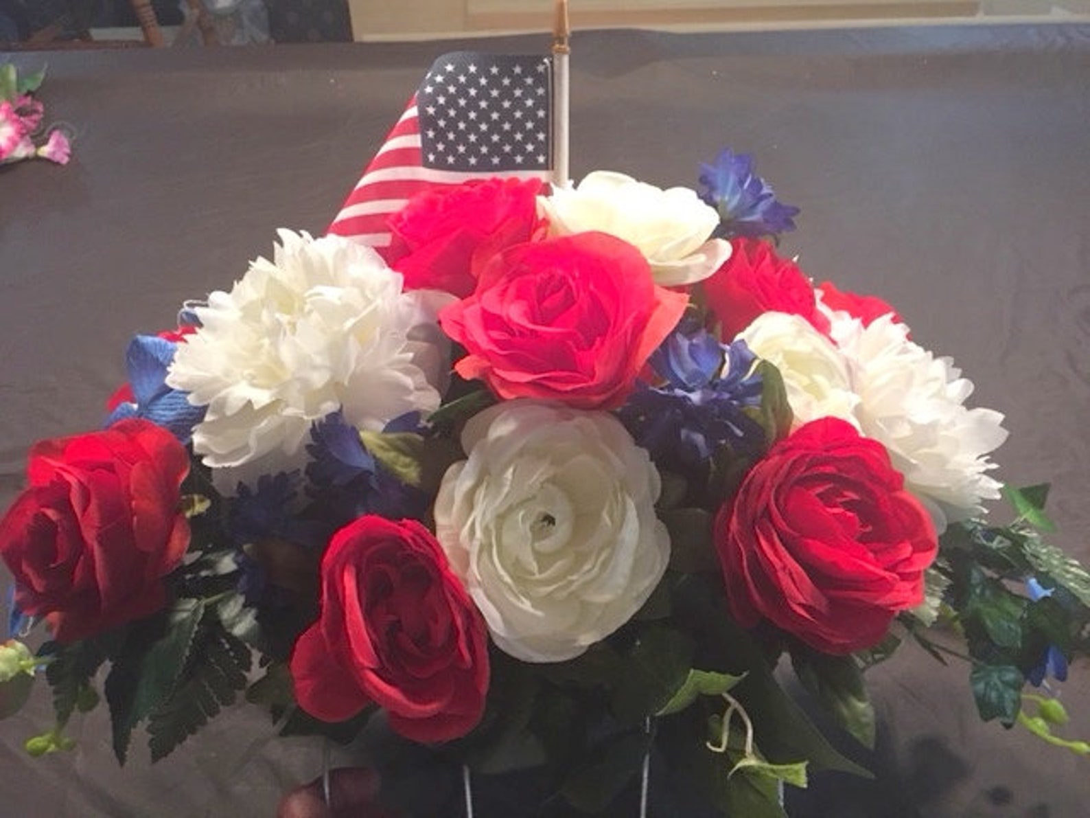 Memorial Day Flowers Memorial Flowers Cemetery Flowers Etsy