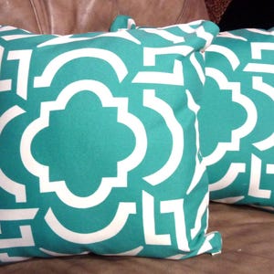 Outdoor Pillow Covers, Richloom Outdoor Pillow Covers Peacock green