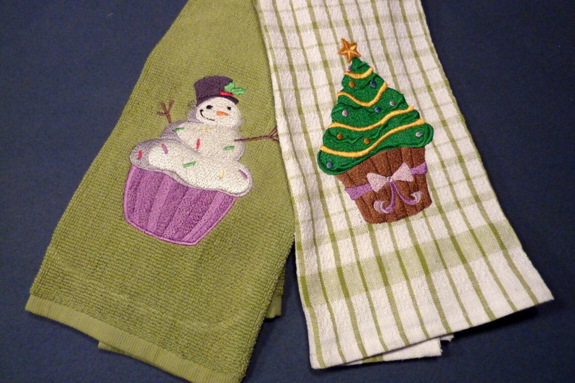 Christmas Kitchen towels Christmas Towel set decorative | Etsy