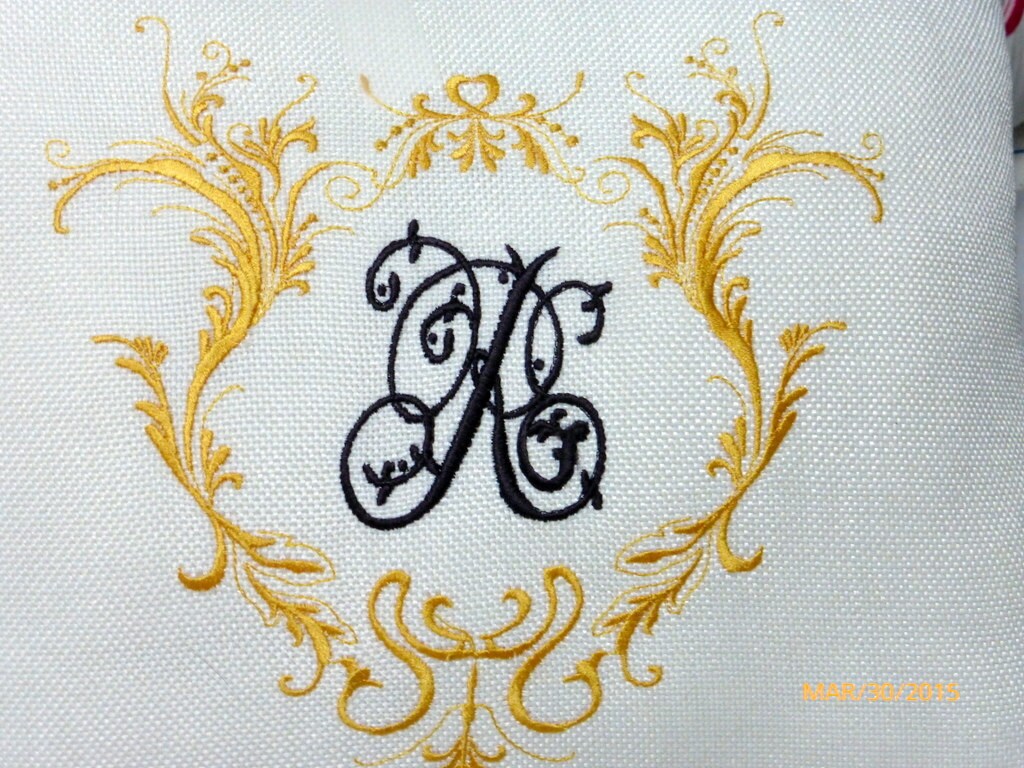 Embroidered Monogram Pillow Cover Personalized Wedding Etsy