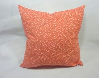 Coral Chenille pillow cover, Coral pillows, beach house decor