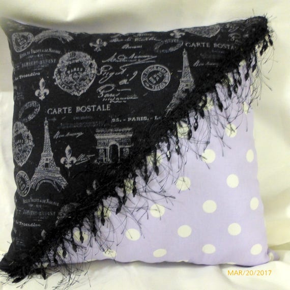 Pillow Covers Paris Pillow Accent Pillows Girls Room Etsy