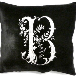Personalized Wedding Gift, Embroidered Velvet pillow