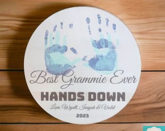 Wooden DIY Mother's Day & Father's Day Signs - Add your kids handprints with paint