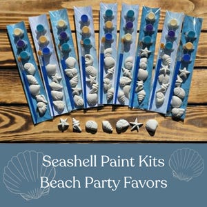 Kids Party Favors • Seashell Paint Kit image 1