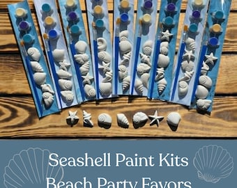 Kids Party Favors • Seashell Paint Kit