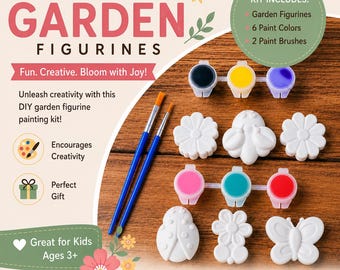 Kids Party Favors • Bugs & Flowers Paint Kit • Paint a Magnet