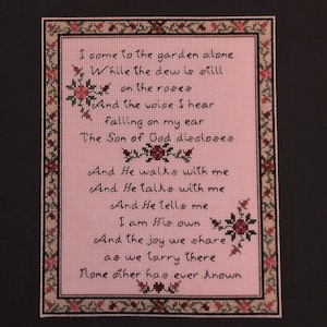 In the Garden - Counted Cross Stitch Chart - PDF Instant Download