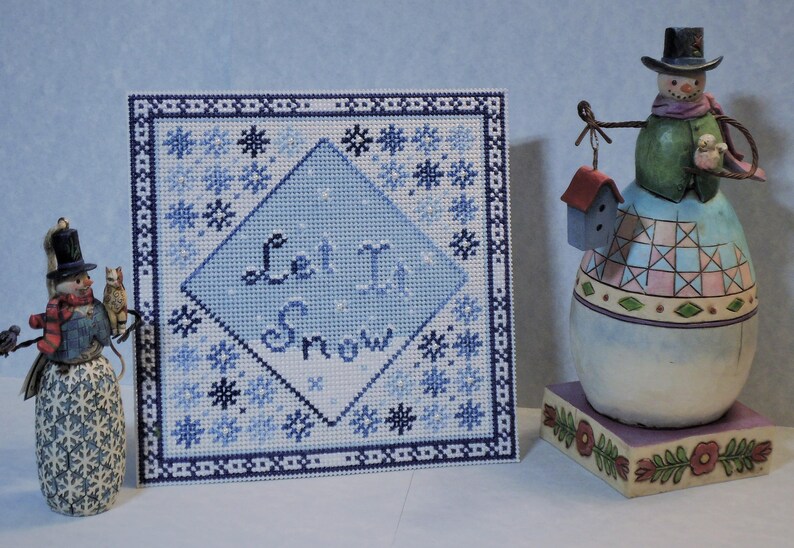 Let It Snow - Counted Cross Stitch Chart - PDF Instant Download - Etsy