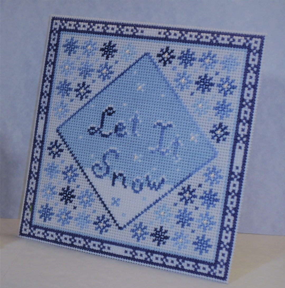 Let It Snow - Counted Cross Stitch Chart - PDF Instant Download - Etsy