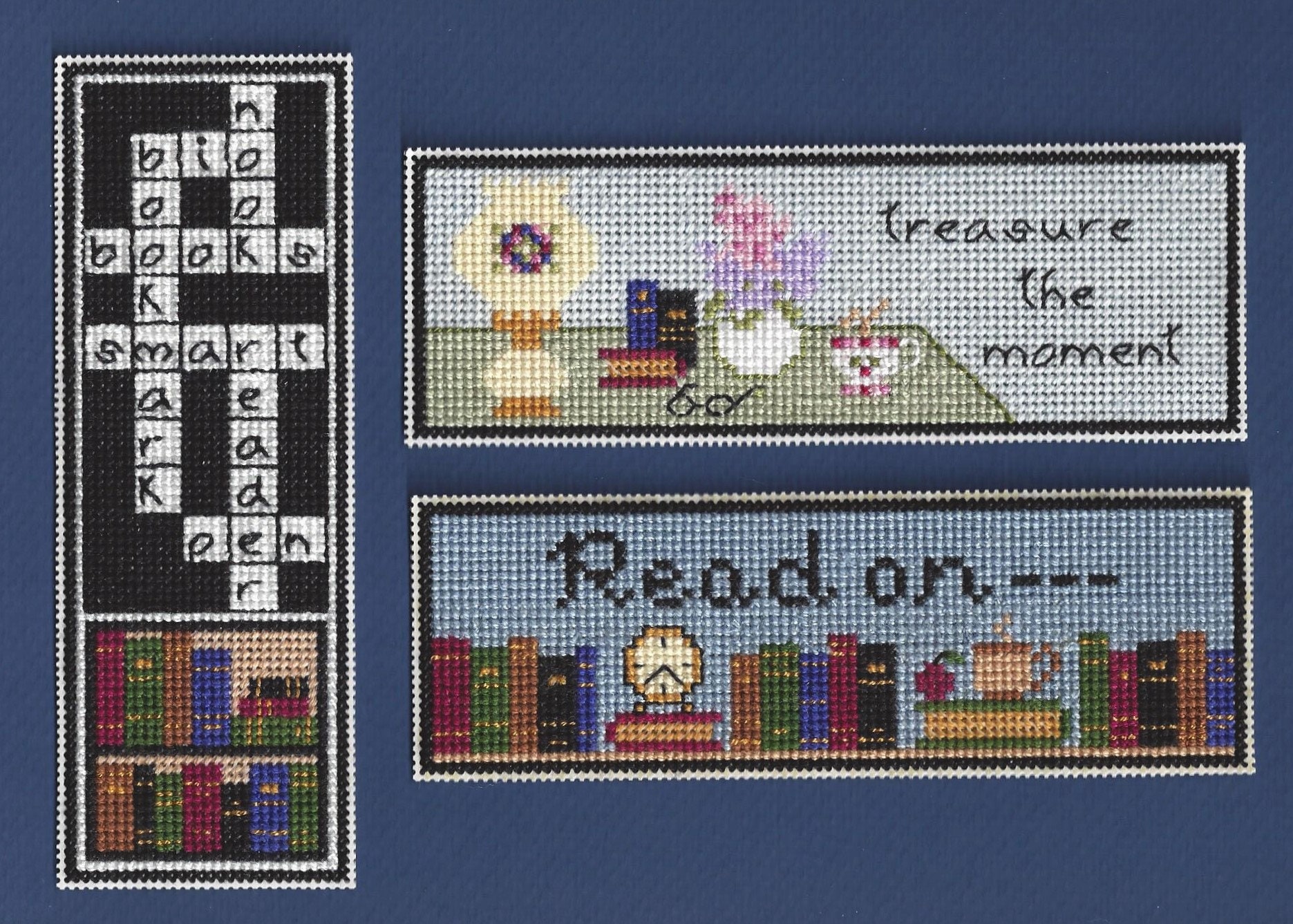 Book Lovers Trio - Set of 3 Bookmark Patterns - Counted Cross Stitch ...