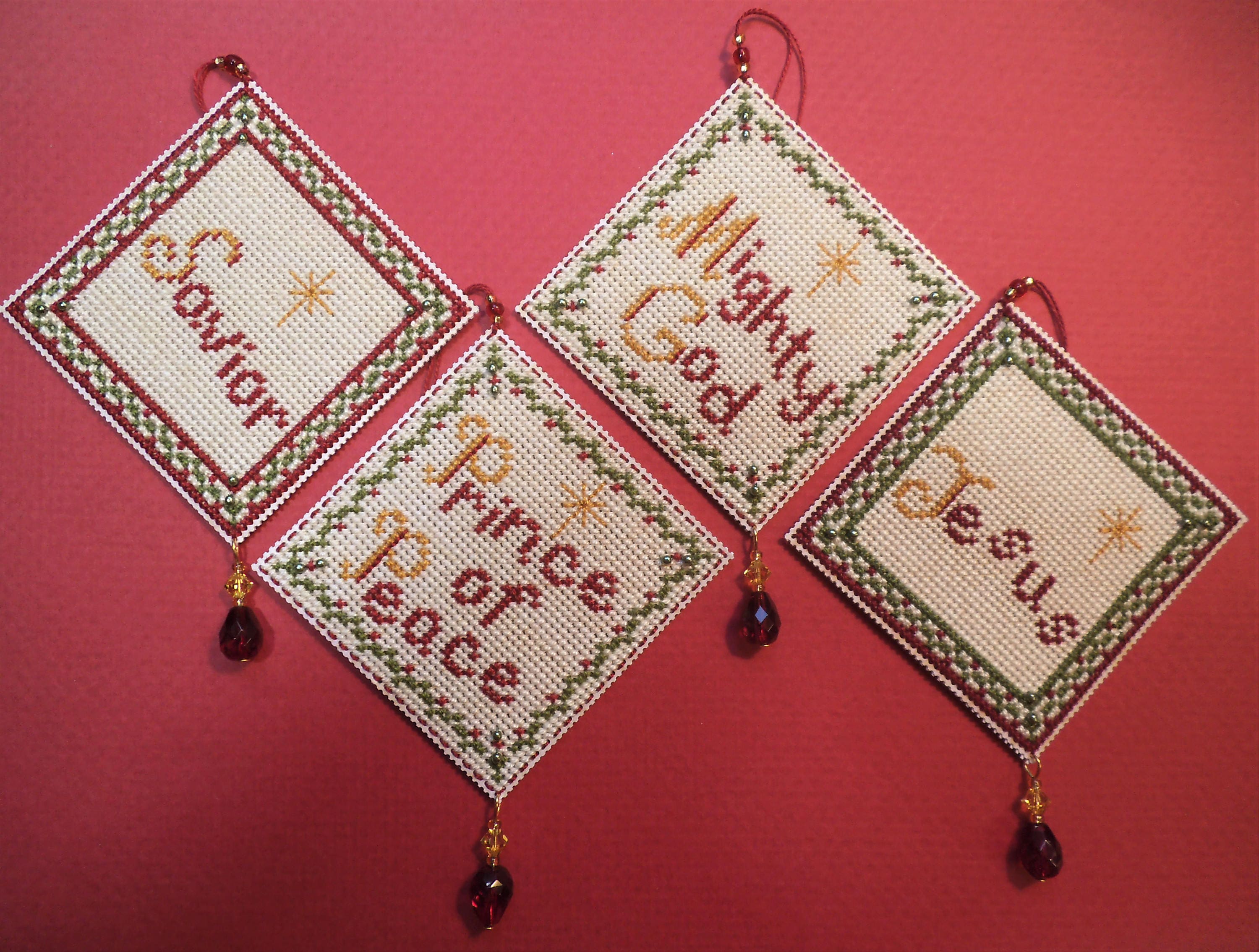 20 Christmas Story Ornament Patterns - Counted Cross Stitch Charts - 4 ...