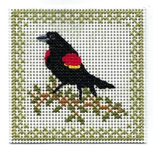 Meer vogels van de lucht - Red Winged Blackbird - Getelde Cross Stitch Chart - PDF Instant Download