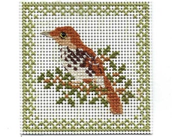 More Birds of the Air - Brown Thrasher - Counted Cross Stitch Chart - PDF Instant Download