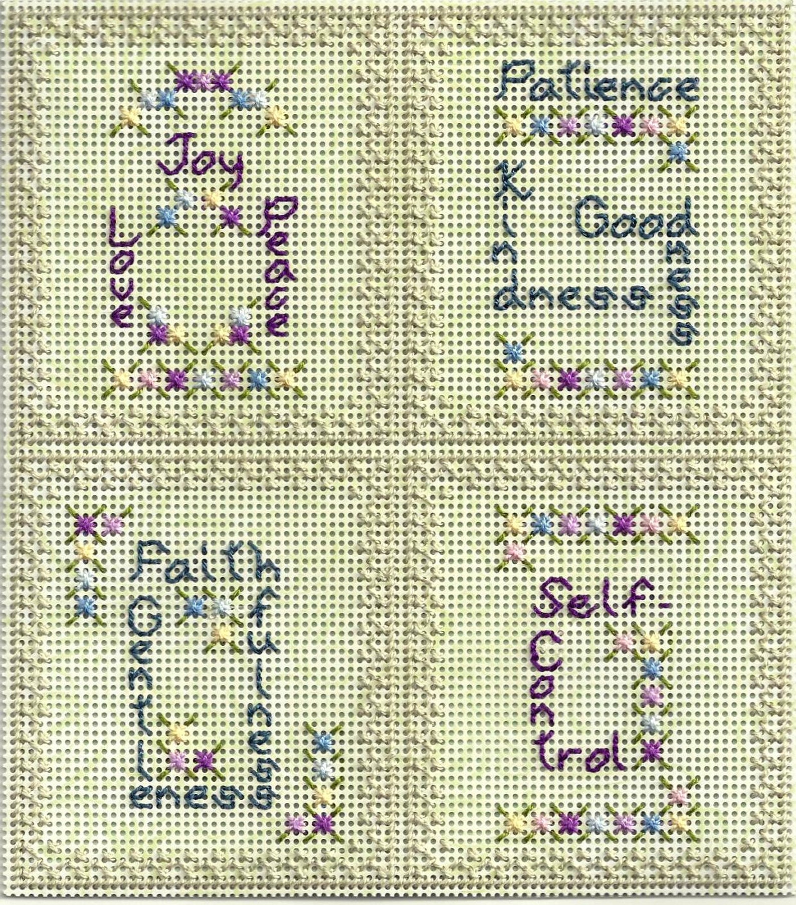 The Fruit of the Spirit Counted Cross Stitch Chart PDF - Etsy
