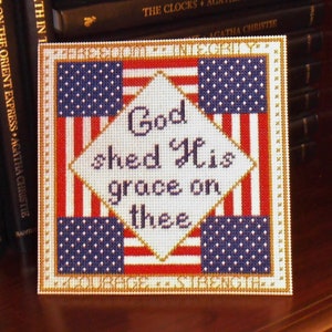 God Shed His Grace on Thee - Counted Cross Stitch Chart - PDF Instant Download