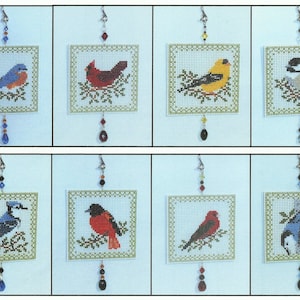 Birds of the Air - Full set - 8 Counted Cross Stitch Charts - PDF Instant Download